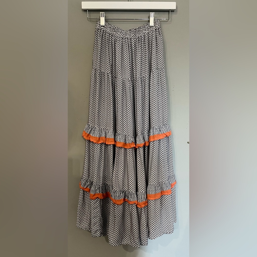ANTHROPOLOGIE BEACHGOLD TIERED MIDI SKIRT (LAST CHANCE) - Picture 4 of 6